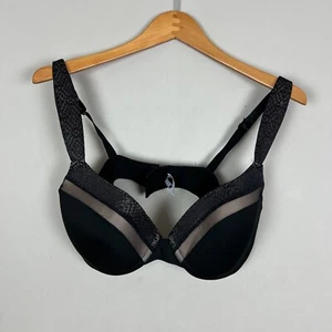 Izod Bra 40C Black Mesh Trim Underwire Lightly Padded Comfort Strap Back Clasp - Picture 1 of 8