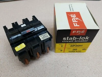 NEW FPE FEDERAL PACIFIC TYPE NA 3P30H 3 POLE 30 AMP PLUG IN BREAKER NA330