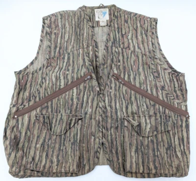 Trophy Club Realtree Camouflage Shooting Hunting Vest Size XL Game Bag Vintage - Image 1 of 4