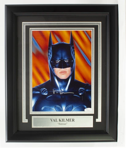 Val Kilmer Signed Framed 8x10 Batman Forever Photo JSA Cover