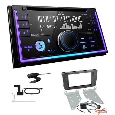 JVC 2-DIN MP3 Autoradio Bluetooth DAB+ für Skoda Octavia II 2004-2013 schwarz - Bild 1 von 4