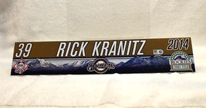 Rick Kranitz BRAUSPIEL GEBRAUCHT UMKLEIDERAUM NAMENSSCHILD - Bild 1 von 2
