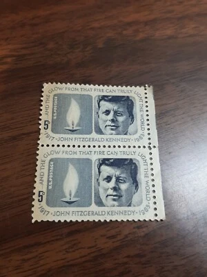 2 Vintage Unused US Postage 5 cent Stamp John Fitzgerald Kennedy 1917-1963 - Image 1 of 2