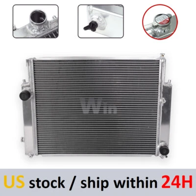 Radiador de 2 filas para BMW 323i/325i 1988-1998 2,5 L MT todo aluminio Foto 1 de 4