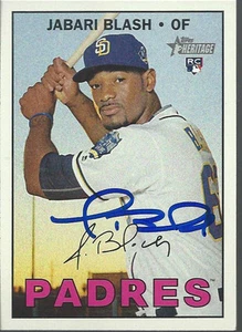 San Diego Padres JABARI BLASH Signed Heritage Card - Picture 1 of 1