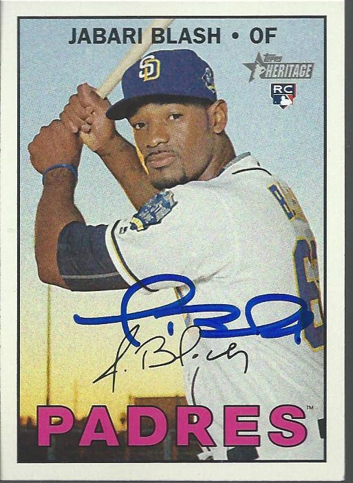San Diego Padres JABARI BLASH Signed Heritage Card - Image 1 of 1