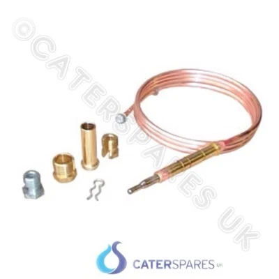 CATERSPARESUK Universal Thermoelement 900mm mit Armaturen GAS ERSATZTEILE FRITTEUSEN OFEN GRILLTEILE