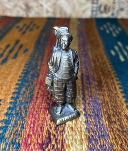 Statuina statua bronzo/ottone USGA United States Golf Association Caddy vintage - Foto 1 di 12