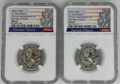 2025 P D DR. VERA RUBIN AMERICAN WOMEN AWQ NGC MS67🔥FIRST DAY OF ISSUE🔥 - Image 1 of 2