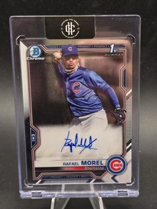 2021 Bowman Chrome Rafael Morel 1st Bowman Auto CPA-RM Cubs Prospect RC NM/Mint - Picture 1 of 2