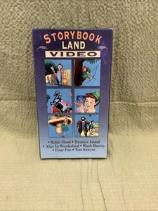 STORYBOOK LAND VIDEO VHS Robin Hood Peter Pan Treasure Island Black Beauty 6hour - Picture 1 of 3