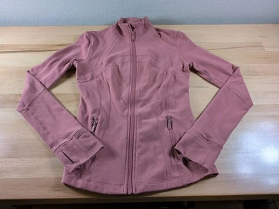 Lululemon Define Jacket Size 4 Pink Peony LW4AWKS READ - Image 1 of 4