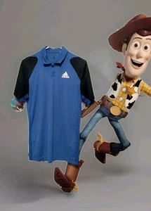 Adidas Prime Blue Kurzarm Poloshirt Herren Größe S Blau - Bild 1 von 7