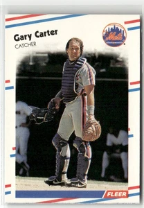 1988 Fleer #130 Gary Carter New York Mets - Bild 1 von 2