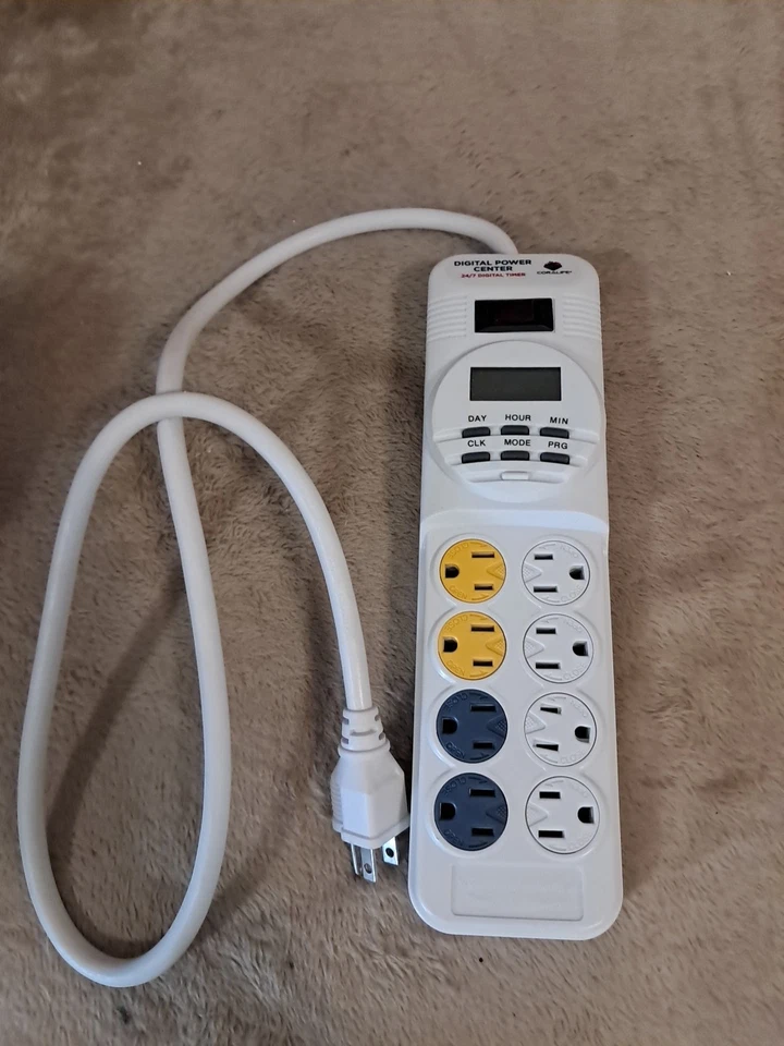 Coralife Acuario Pecera 8 Salidas 24/7 Digital Power Center Temporizador Foto 1 de 4