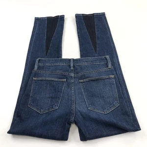 FRAME Le High Straight 24 (Fits 26W 28.5L) Mid Rise Stretch Denim Jeans - Picture 1 of 9