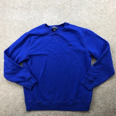 Polo Ralph Lauren Sweatshirt Youth XL 18-20 Blue Crewneck Embroidered Pony Logo - Image 1 of 4