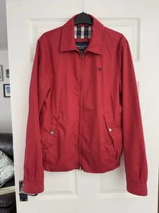 Abrigo Chaqueta Bomber Hackett London Hombre Rojo Blusa Mediana M - Imagen 1 de 10