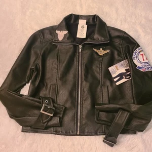 Top Gun Charlie Erwachsene Damen S Kostüm Spirit Halloween Kunstlederjacke 4/6 - Bild 1 von 7