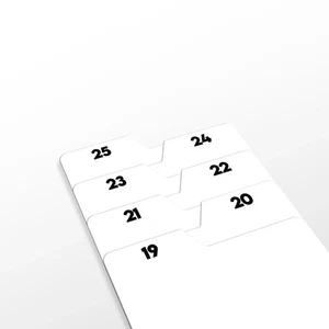 Numerical Basic Dividers - 25pcs - Picture 1 of 3