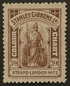 Cinderella Stamp Stanley Gibbons Colour Chart Brown No. 40 - Picture 1 of 1