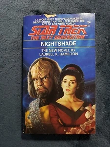Star Trek Next Generation Night Shade  By Laurell K. Hamilton 1992 Paperback, VG - Picture 1 of 2