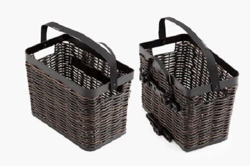 RM Riese&Müller Swing Swing4 Gepäckträgerkorb Fahrradseitenkörbe braun hinten