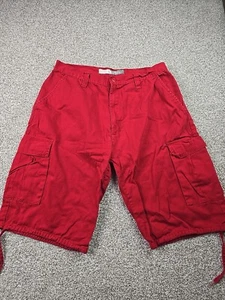 Regal Wear Shorts Mens 38 Red Cargo Casual Comfort City Walking Outdoors - Picture 1 of 11