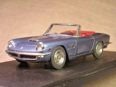 MASERATI MISTRAL SPIDER 1964 ROAD CAR METAL BLUE PROJECT43 1/43 TRUE - Immagine 1 di 4