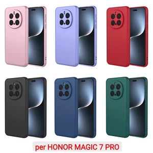 Cover Custodia Silicone Protezione Camera HONOR MAGIC 7 PRO Morbido COLORATE - Foto 1 di 21