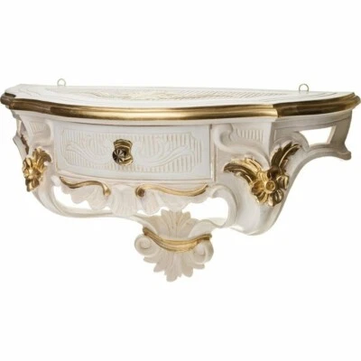 Wandkonsole Barock Antik Hängekonsole 50x27 Wandablage Spiegelkonsole Wandregal - Bild 1 von 4