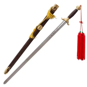 China GongFu Martial arts Perform TaiJi Sword Stainless Steel Ridged Blade #833 - Picture 1 of 23