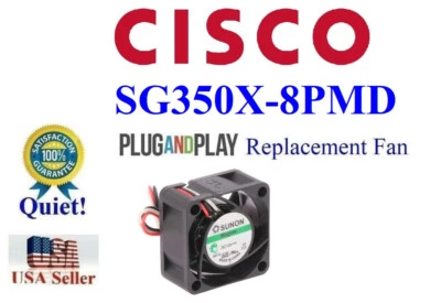 1x Plug-and-Play QUIET replacement fan for Cisco SG350X-8PMD - Image 1 of 3
