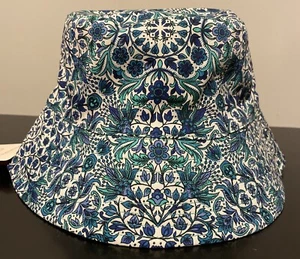 Women's Primark Reversible Blue Floral Bucket Hat One Size - Picture 1 of 8