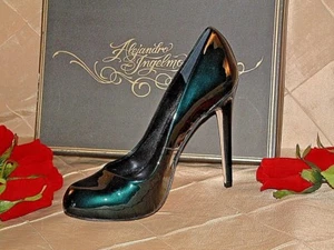 ALEJANDRO INGELMO EMERALD GRN "GRACE" DRESS PUMP SZ 39 NIB *RUNS SLIGHTLY LARGE* - Picture 1 of 7