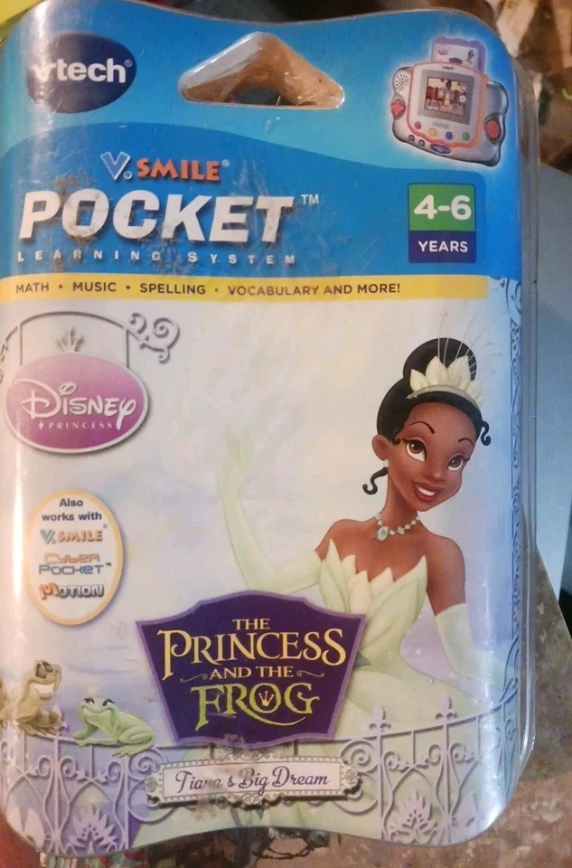 VTech V.smile Pocket Learning System Disney Princess and The Frog 4-6 Years - Image 1 of 2