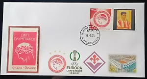 Uefa Europa Conference League 2024 Olympiakos Fiorentina Greek FDC & Revenue N8 - Picture 1 of 5