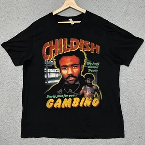 Childish Gambino This Is America 2018 Tour T-shirt Adult 2XL Black Short Sleeve - Picture 1 of 6