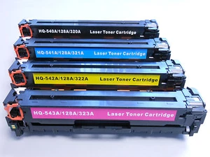 4PK 128A Color Toner CE320A 321A 322A CE323A for HP LaserJet CP1525nw CM1415fnw - Picture 1 of 3