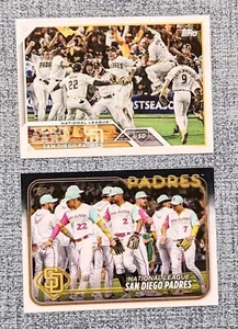 San Diego Padres 2023 Topps Series 2 #655 & 2024 Topps Series One #2 cards - Picture 1 of 2