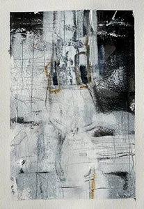 Original Art Abstract by Outsider Artist rek - Signed Painting 7 X 10 COA - Picture 1 of 2