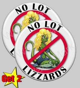 No Lot Lizards (2) stickers, Truckers, Semi, 18 Wheelers 7 sizes, Trucks, Driver - Picture 1 of 2