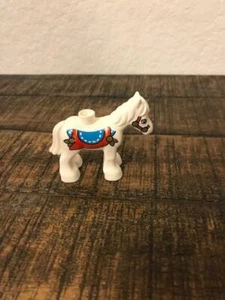 Lego Duplo White Pony Carousel Horse Big Fair Carnival 10840 Replacement - Picture 1 of 5