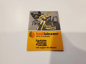 RS20 Portland Trail Blazers 1975/76 NBA Basketball Pocket Schedule - Equitable - Picture 1 of 2