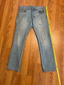 levis premium 501 herren jeans 31x30 hellblau - Bild 1 von 9