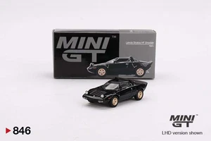 Mini GT MGT00846LHD Lancia Stratos HF Stradale Nero Die Cast 1/64 - Foto 1 di 3