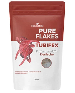 NatureHolic Pure Flakes - Tubifex - Alta aceptación - más del 50% Tubifex - Turbio d - Imagen 1 de 2