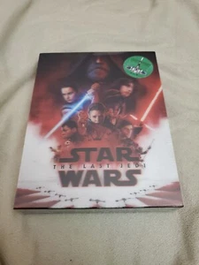 Star Wars The Last Jedi (Blufans Exclusive SteelBook Lenticular Cover 3D+2D) New - Picture 1 of 6
