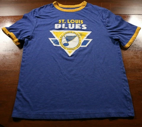 St. Louis Blues Retro Style Ringer T-Shirt NHL Hockey Shirt Cover