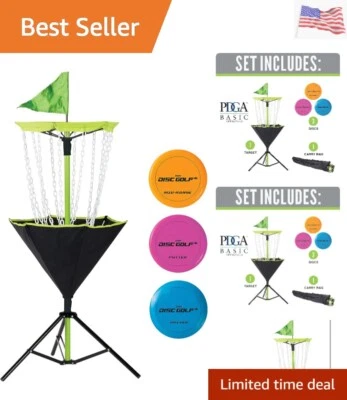 Disc Golf Baskets - Portable Disc Golf Target with Chains Included - Disc Gol... - Image 1 of 4